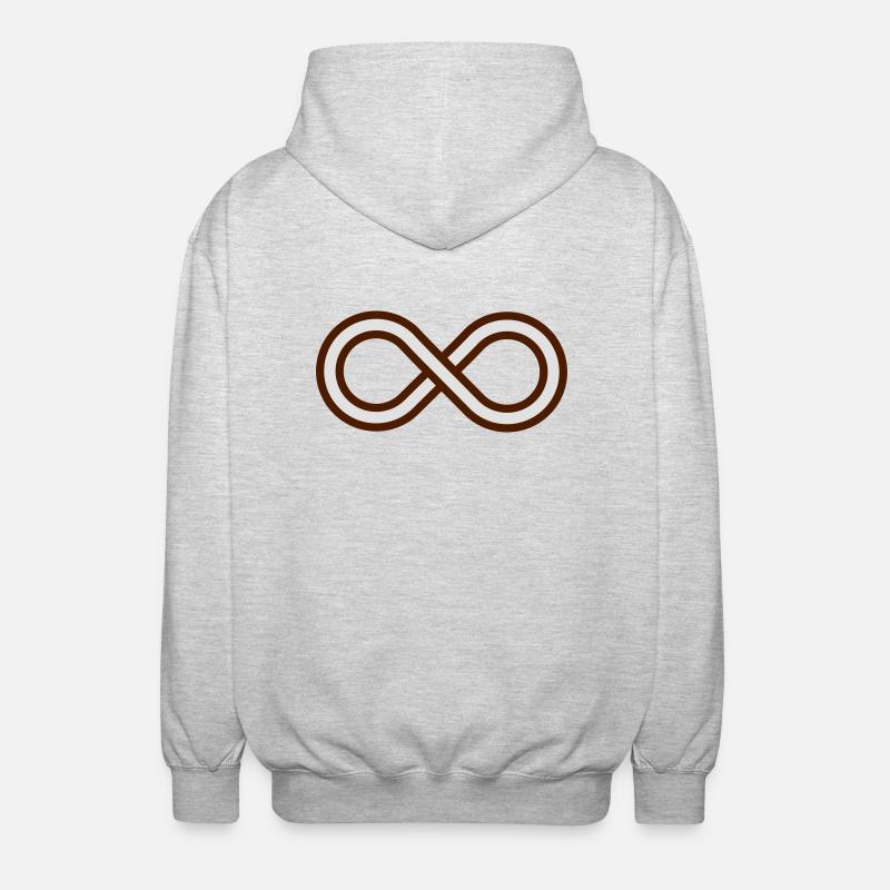 Infinity loop - Veste à capuche unisexe - gris clair chiné