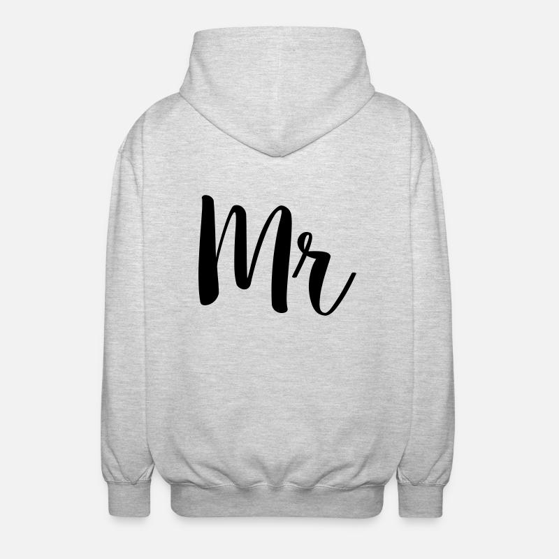mr simple - Unisex Kapuzenjacke - Hellgrau meliert