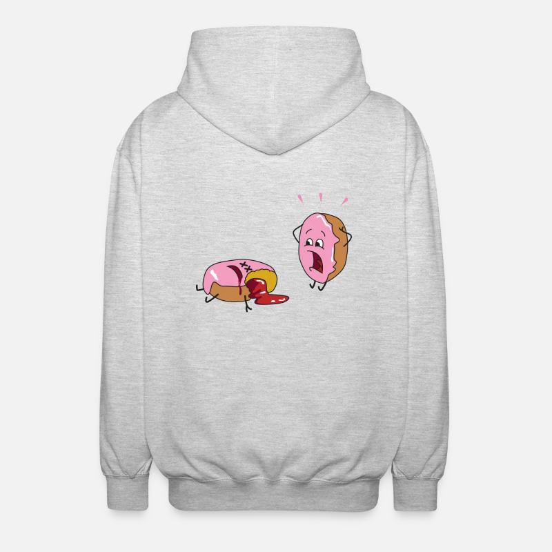 murder - Unisex Hooded Jacket - light heather grey