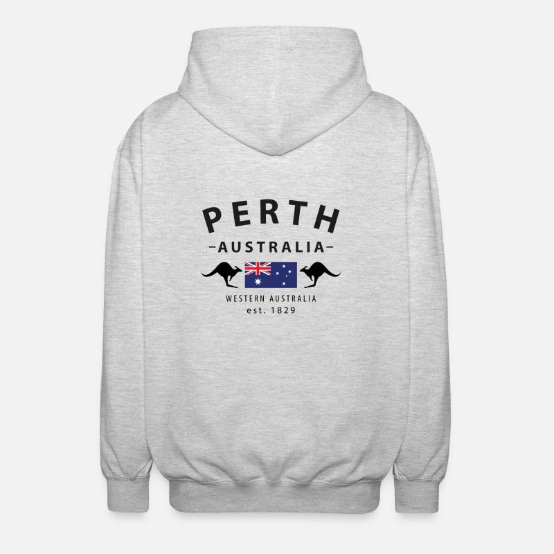 Perth - Veste à capuche unisexe - gris clair chiné
