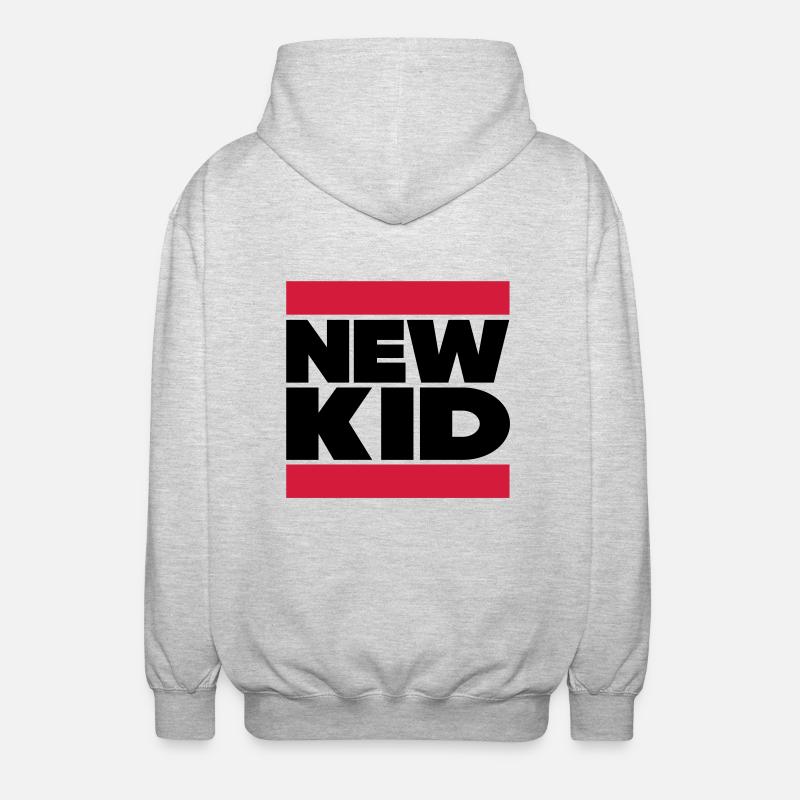 New Kid in Dubstep Regardez - Veste à capuche unisexe - gris clair chiné