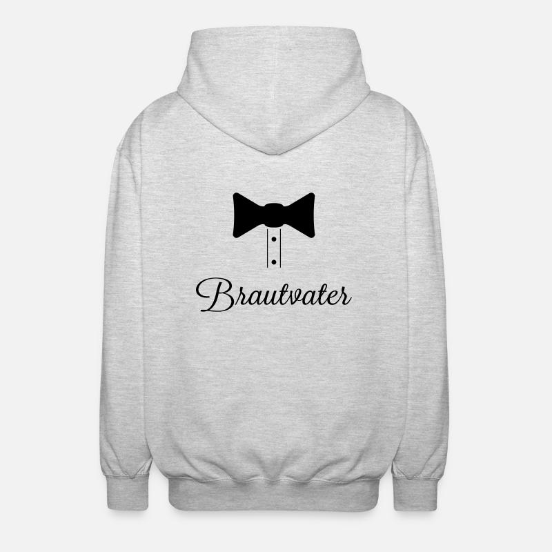 brautvater - Unisex Kapuzenjacke - Hellgrau meliert