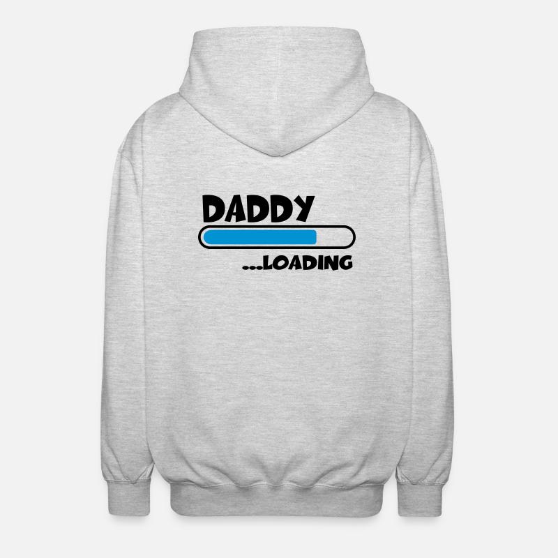 Daddy loading - Veste à capuche unisexe - gris clair chiné