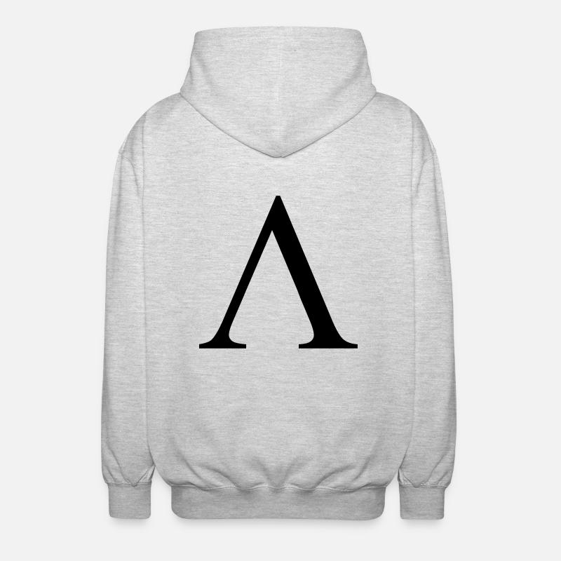 Lambda - Unisex Hooded Jacket - light heather grey