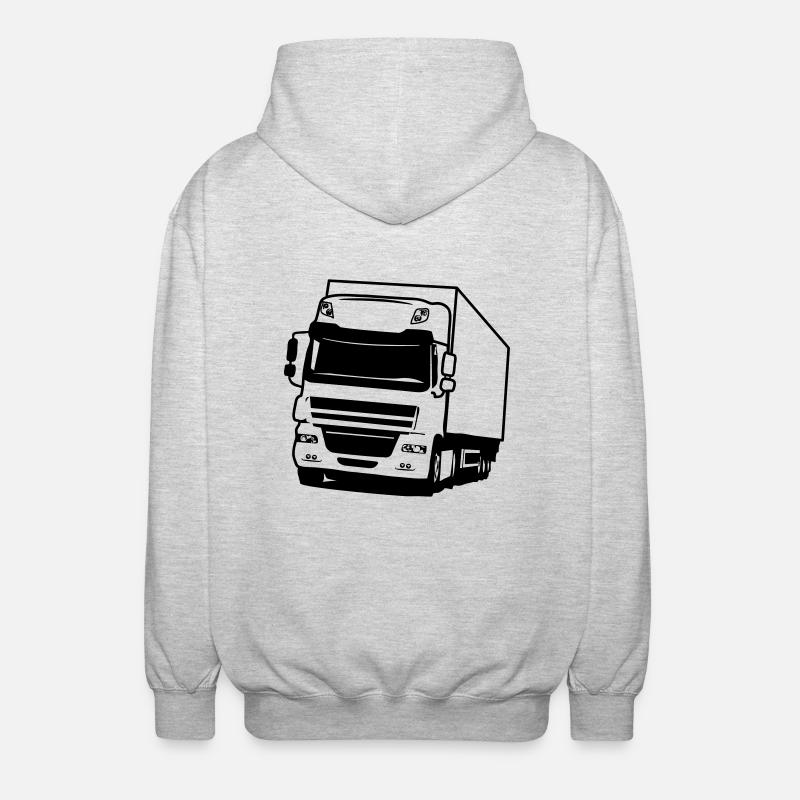 Remorque de camion - Veste à capuche unisexe - gris clair chiné