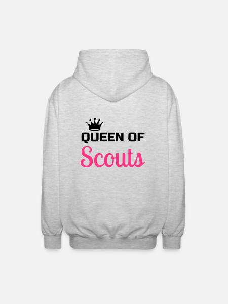scout / scouting / scoutisme / guide - Veste à capuche unisexe - gris clair chiné