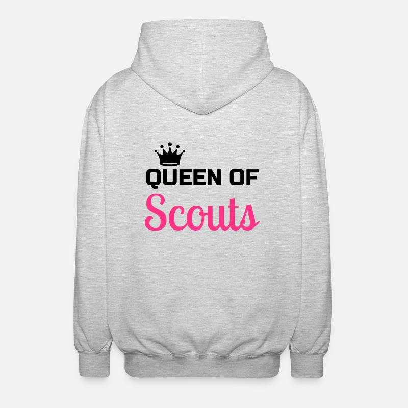 scout / scouting / scoutisme / guide - Veste à capuche unisexe - gris clair chiné