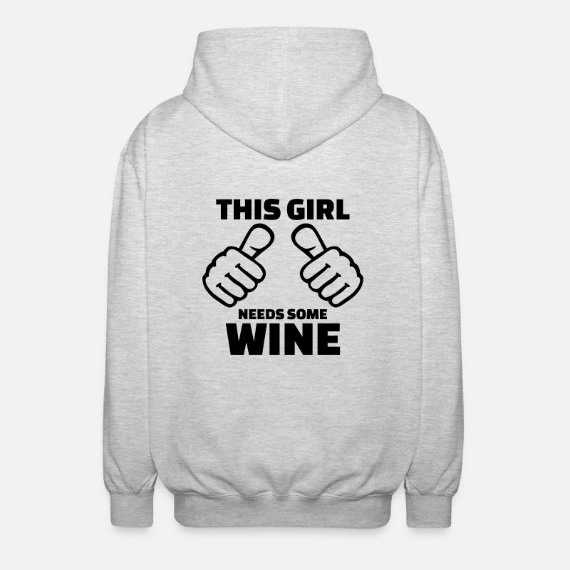 Vin - Veste à capuche unisexe - gris clair chiné