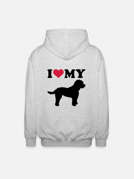 Cockapoo - Veste à capuche unisexe - gris clair chiné