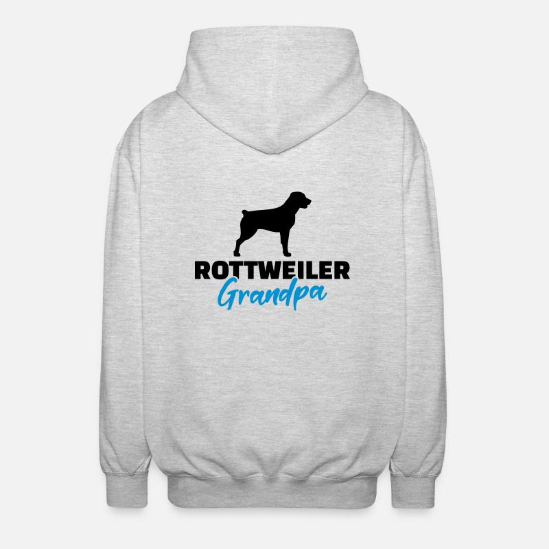 Rottweiler - Unisex Kapuzenjacke - Hellgrau meliert