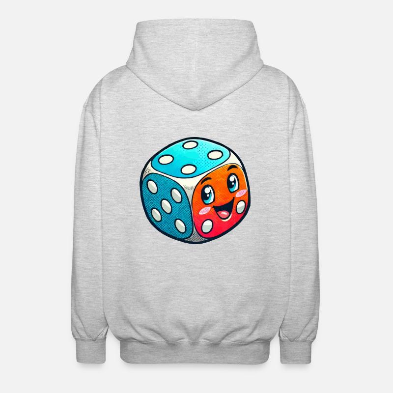 Cube Comic - Unisex Hooded Jacket - light heather grey