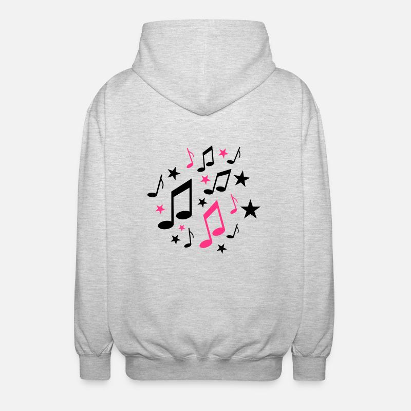 notes - Unisex Hooded Jacket - light heather grey