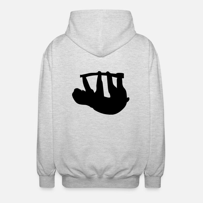 Faultier - Unisex Kapuzenjacke - Hellgrau meliert