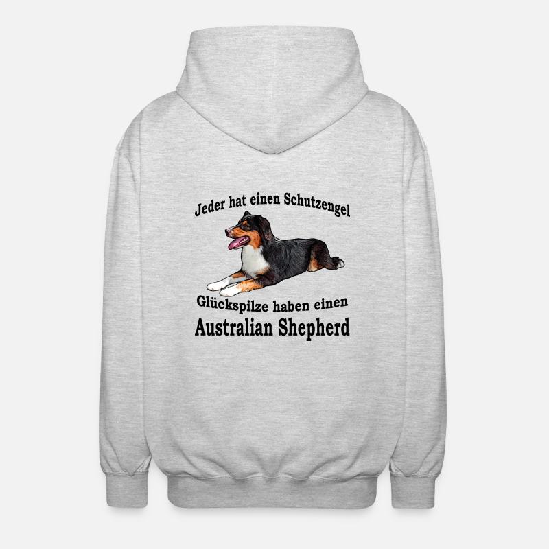 Schutzengel Aussie S - Unisex Kapuzenjacke - Hellgrau meliert