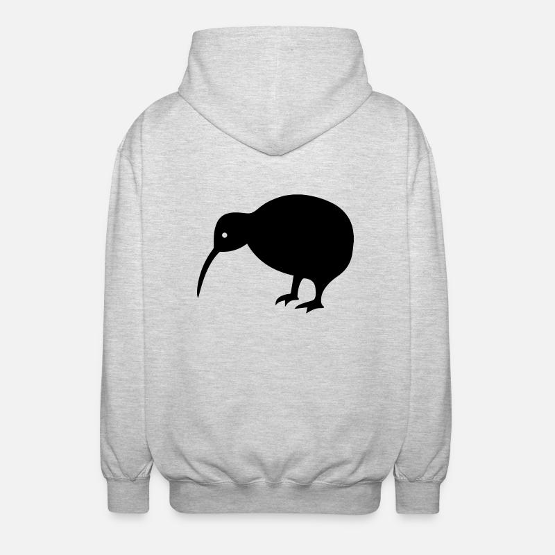 Kiwi - Unisex Kapuzenjacke - Hellgrau meliert