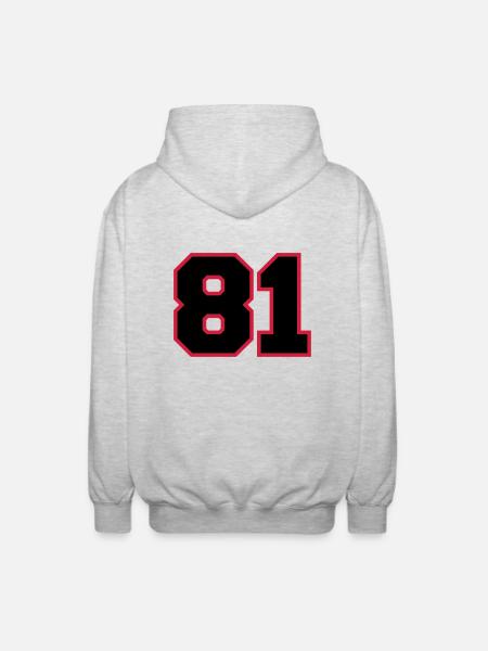 number81 - Unisex Kapuzenjacke - Hellgrau meliert