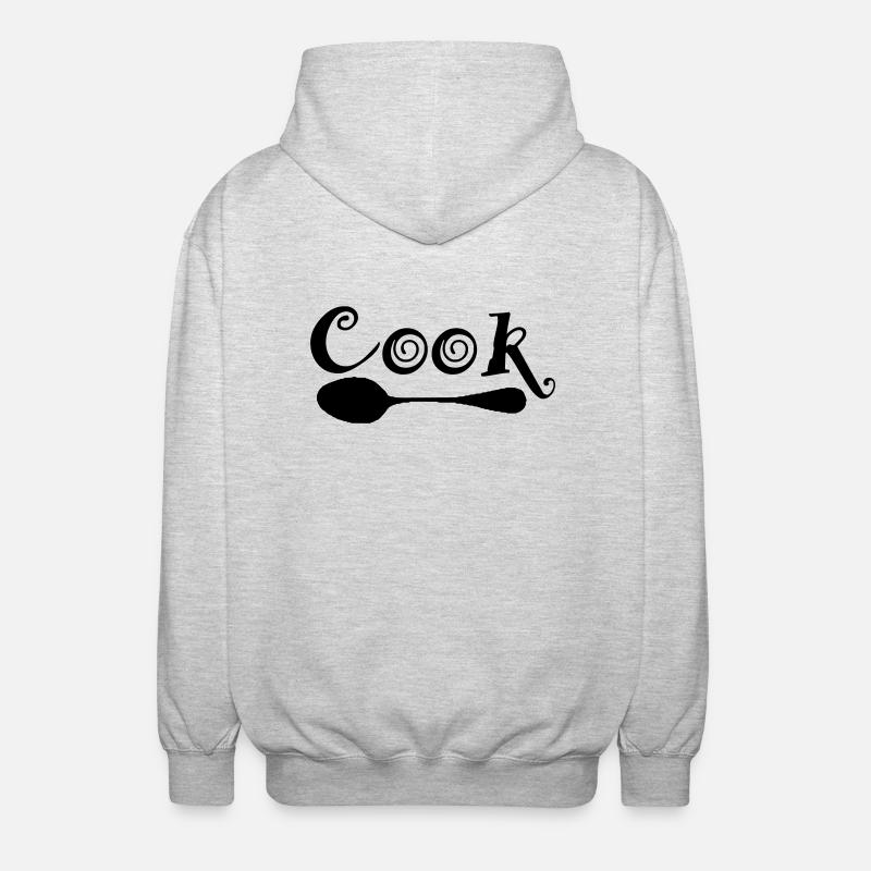 cook - Veste à capuche unisexe - gris clair chiné