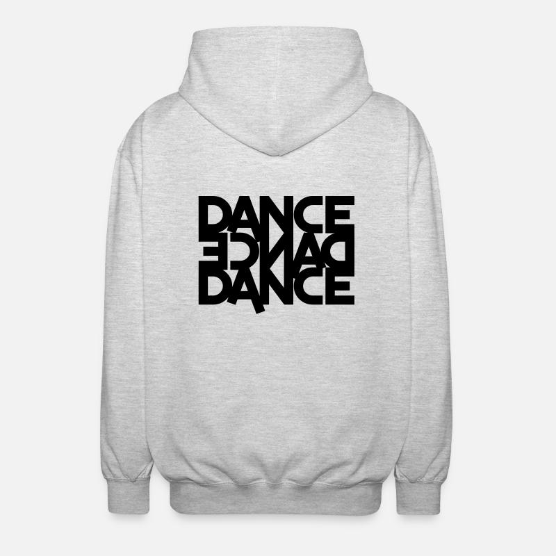 danse danse danse (en arrière) - Veste à capuche unisexe - gris clair chiné