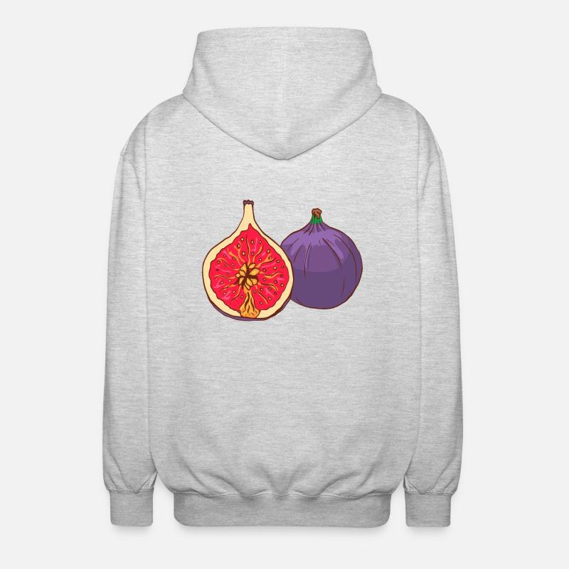 Echte Feigen - Unisex Kapuzenjacke - Hellgrau meliert