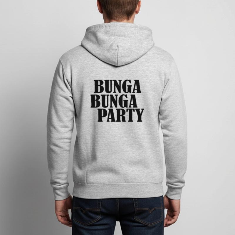 bunga bunga junggesellenabschiedsparty Unisex Kapuzenjacke