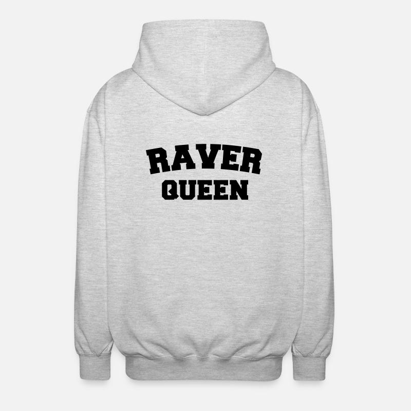 Raver Queen - Unisex Kapuzenjacke - Hellgrau meliert
