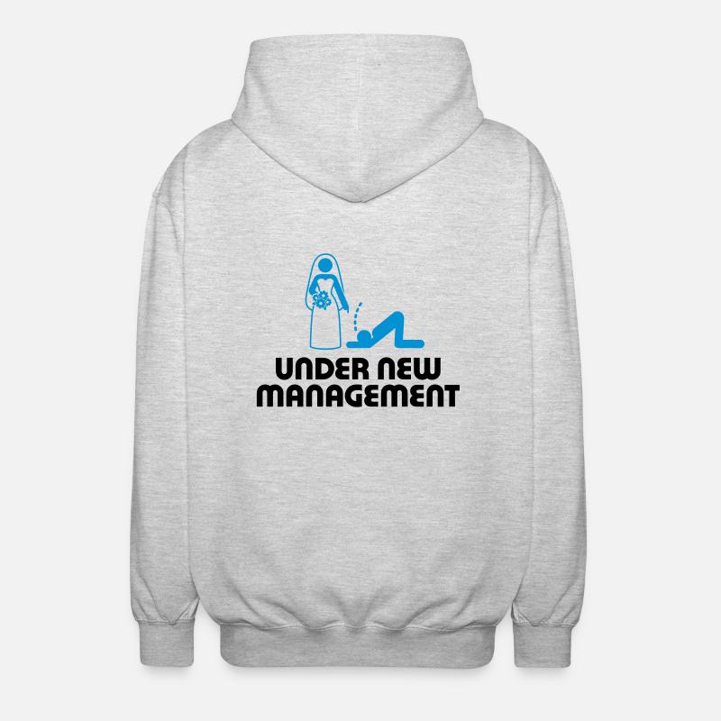 Sous une nouvelle direction - Veste à capuche unisexe - gris clair chiné