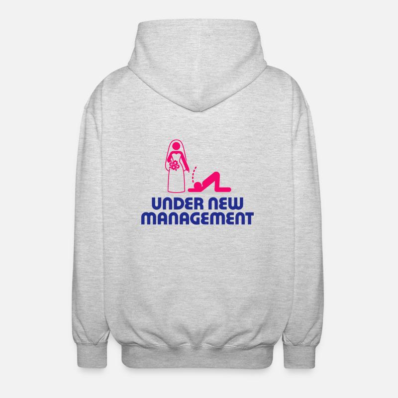 Sous une nouvelle direction - Veste à capuche unisexe - gris clair chiné