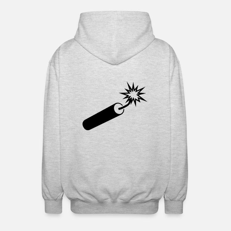 dynamit___f1 - Veste à capuche unisexe - gris clair chiné