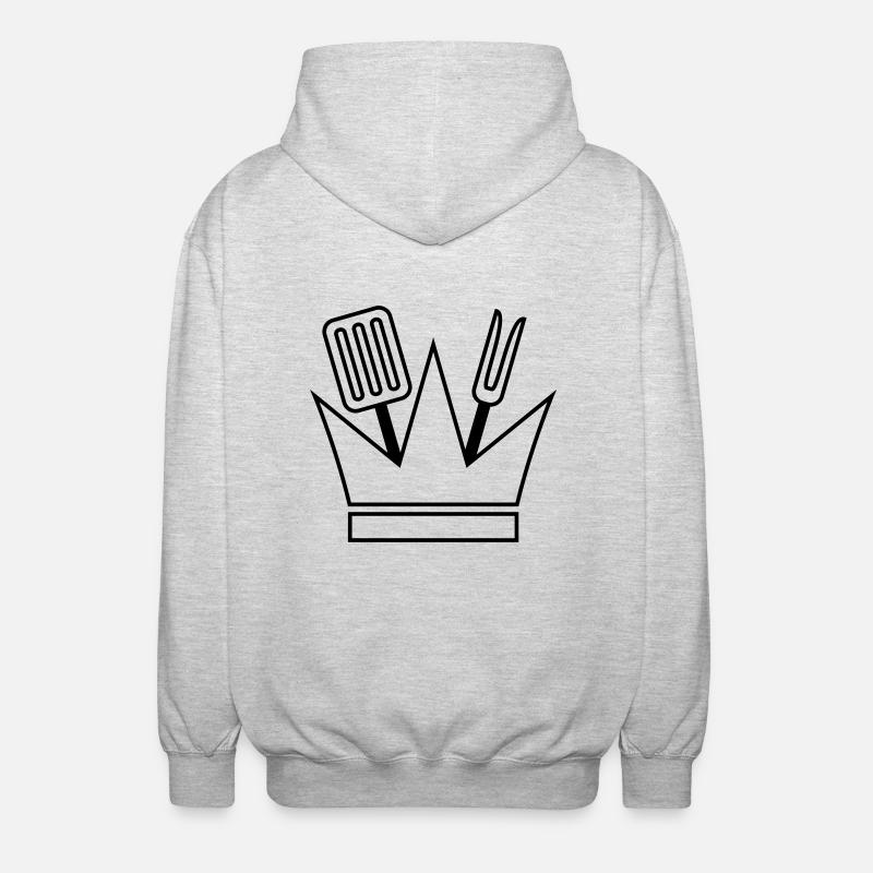 Kitchen King - Unisex Hooded Jacket - light heather grey