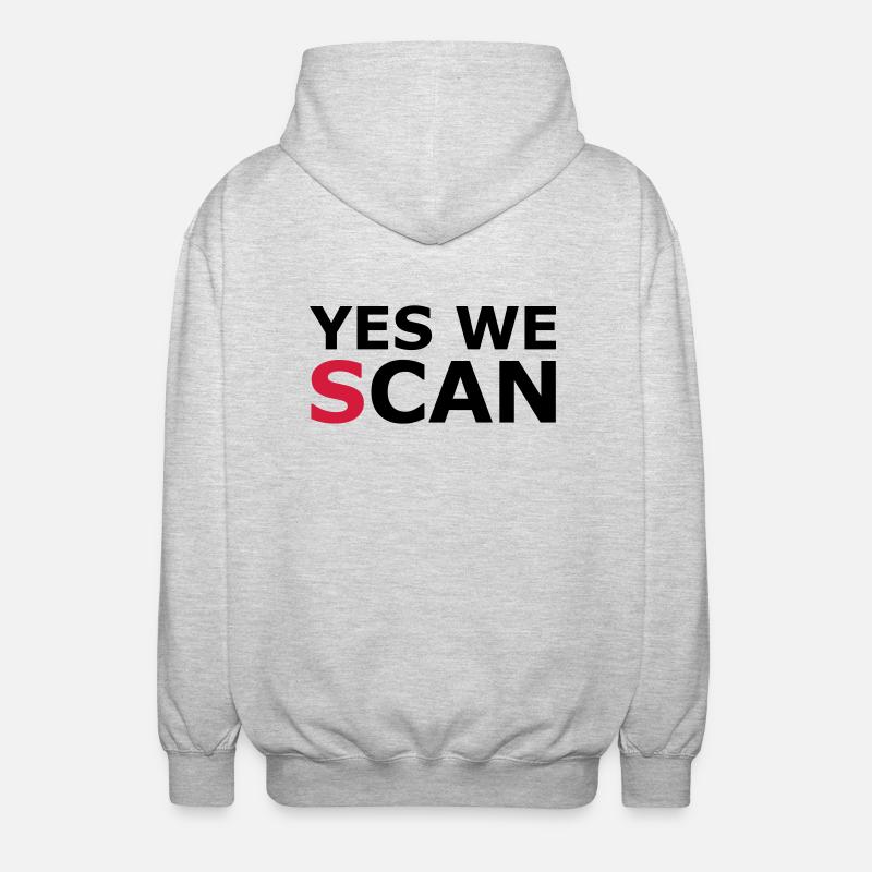 Yes we (s) can - Unisex Hooded Jacket - light heather grey