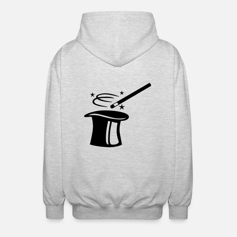 Magicien - Veste à capuche unisexe - gris clair chiné