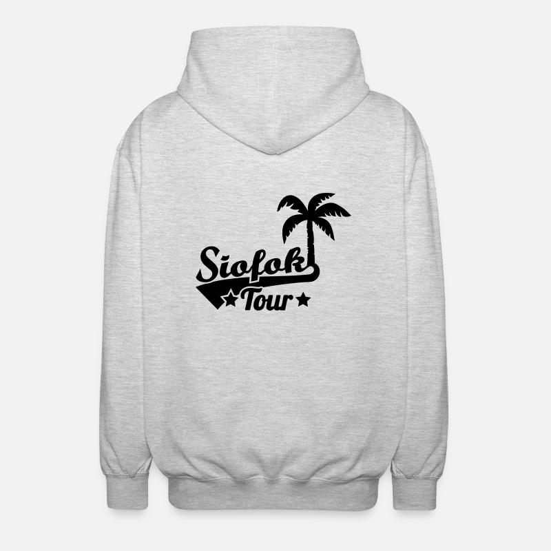 Siofok - Veste à capuche unisexe - gris clair chiné