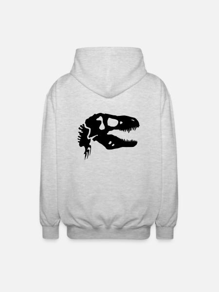 trex - Veste à capuche unisexe - gris clair chiné