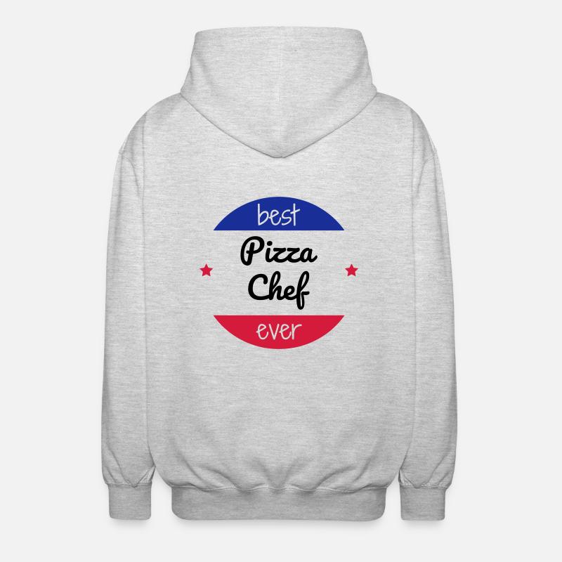 Pizza / Pizzaiolo / Pizza Chef / Pizzachef - Unisex Hooded Jacket - light heather grey