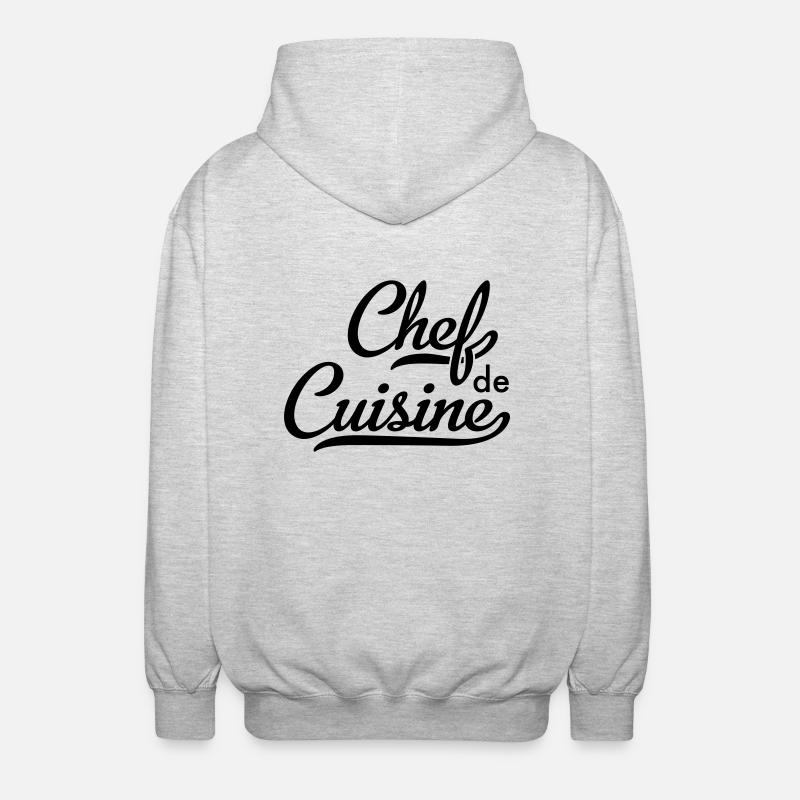 Chef - Veste à capuche unisexe - gris clair chiné