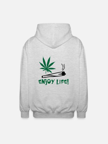 enjoylife - Unisex Hooded Jacket - light heather grey