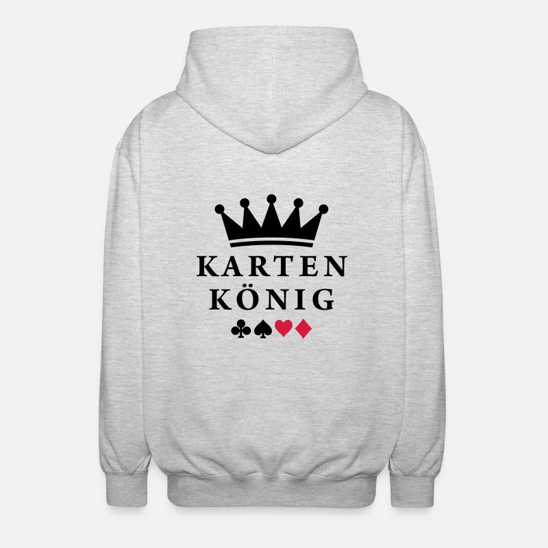 karten_koenig - Unisex Hooded Jacket - light heather grey
