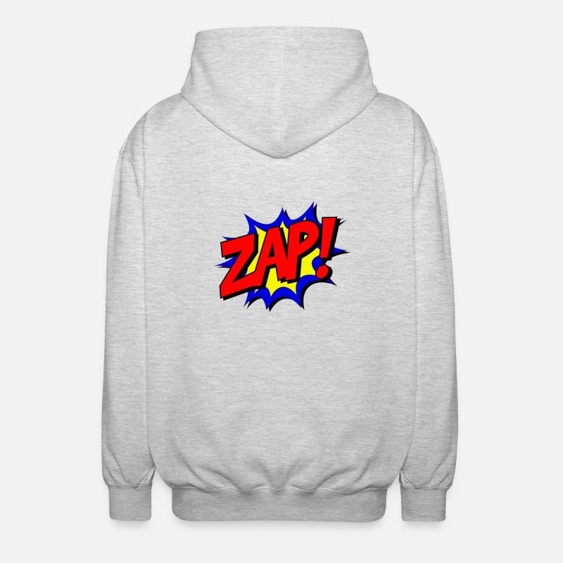 Comic - Unisex Kapuzenjacke - Hellgrau meliert