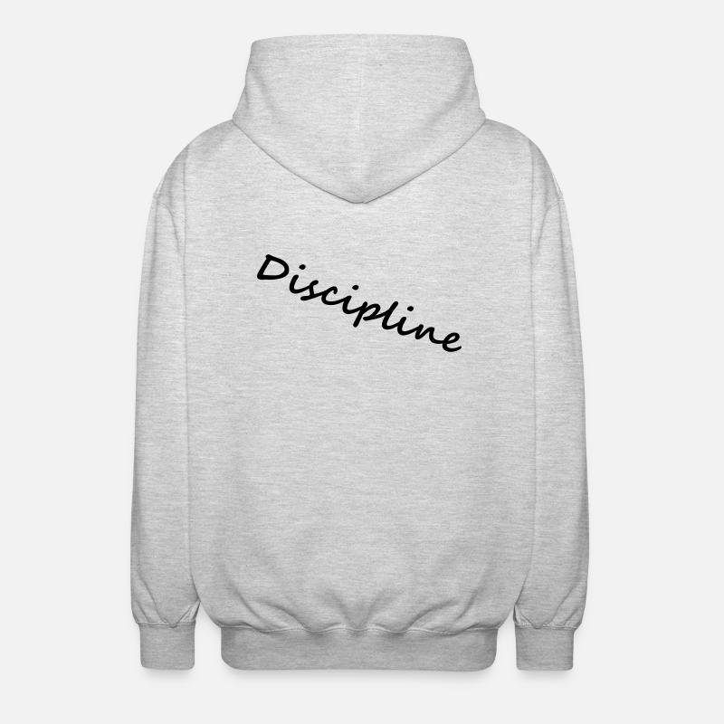 Discipline - Unisex Kapuzenjacke - Hellgrau meliert