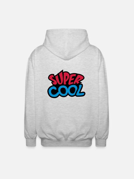 Super Cool - Unisex Kapuzenjacke - Hellgrau meliert