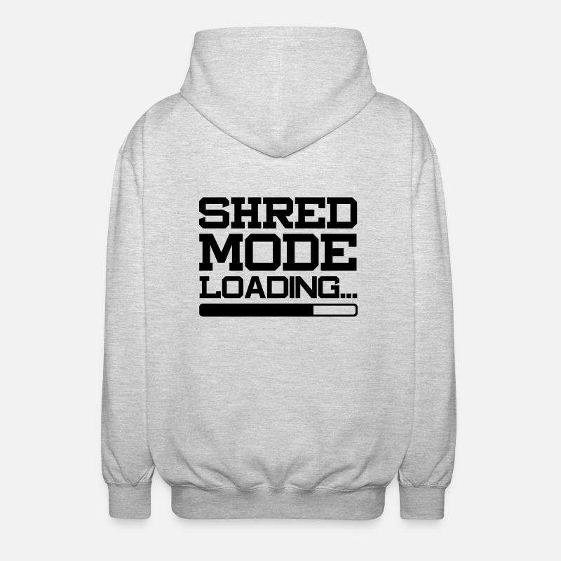 SHRED MODE LOADING - Unisex Kapuzenjacke - Hellgrau meliert