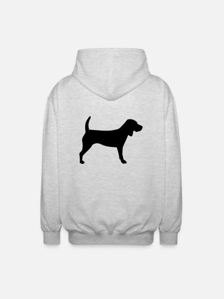 Beagle - Unisex Hooded Jacket - light heather grey