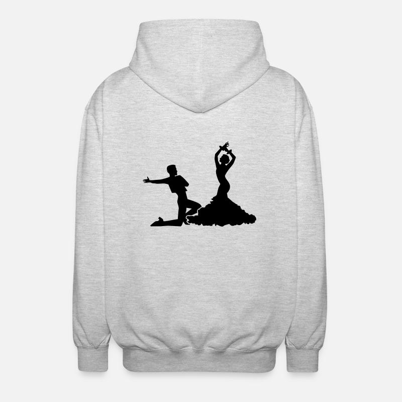 Flamenco - Unisex Kapuzenjacke - Hellgrau meliert