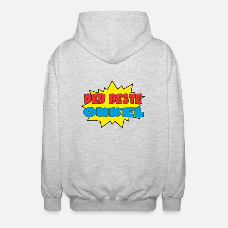 Der beste onkel - Veste à capuche unisexe - gris clair chiné
