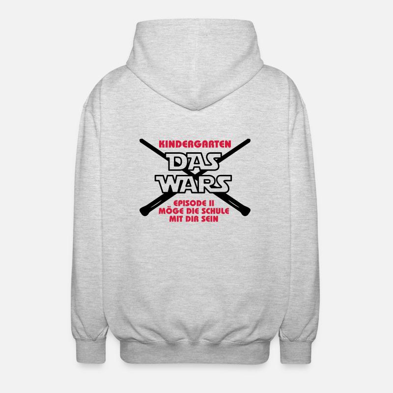 DAS WARS_v2 - Unisex Kapuzenjacke - Hellgrau meliert