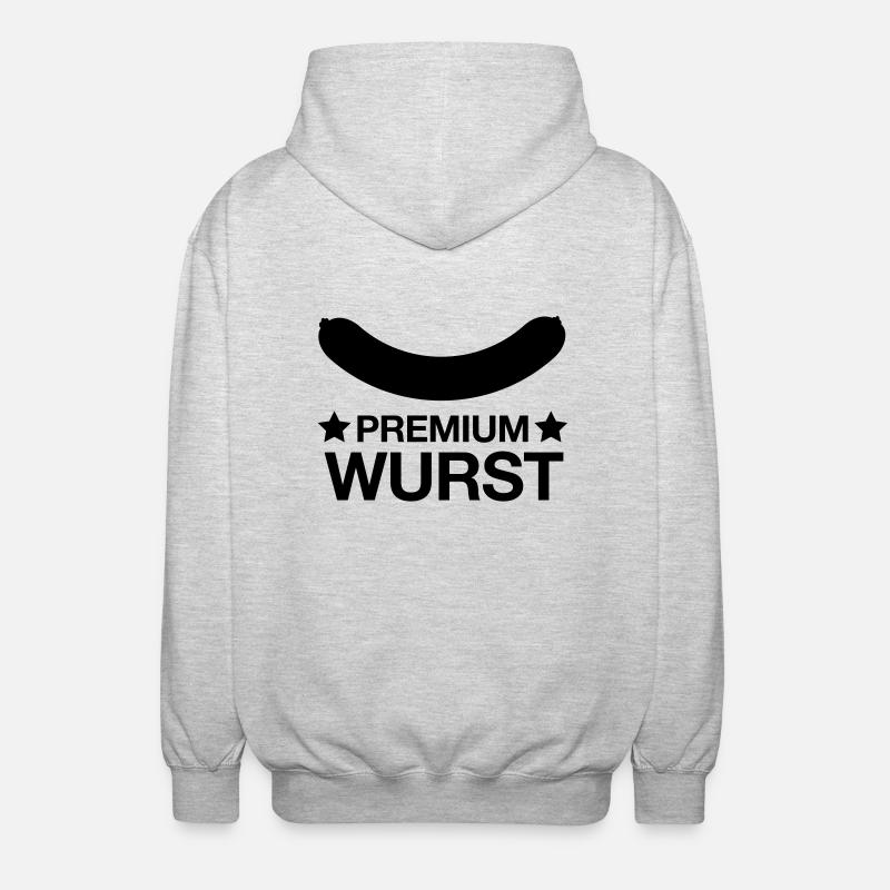 premiumwurst - Veste à capuche unisexe - gris clair chiné