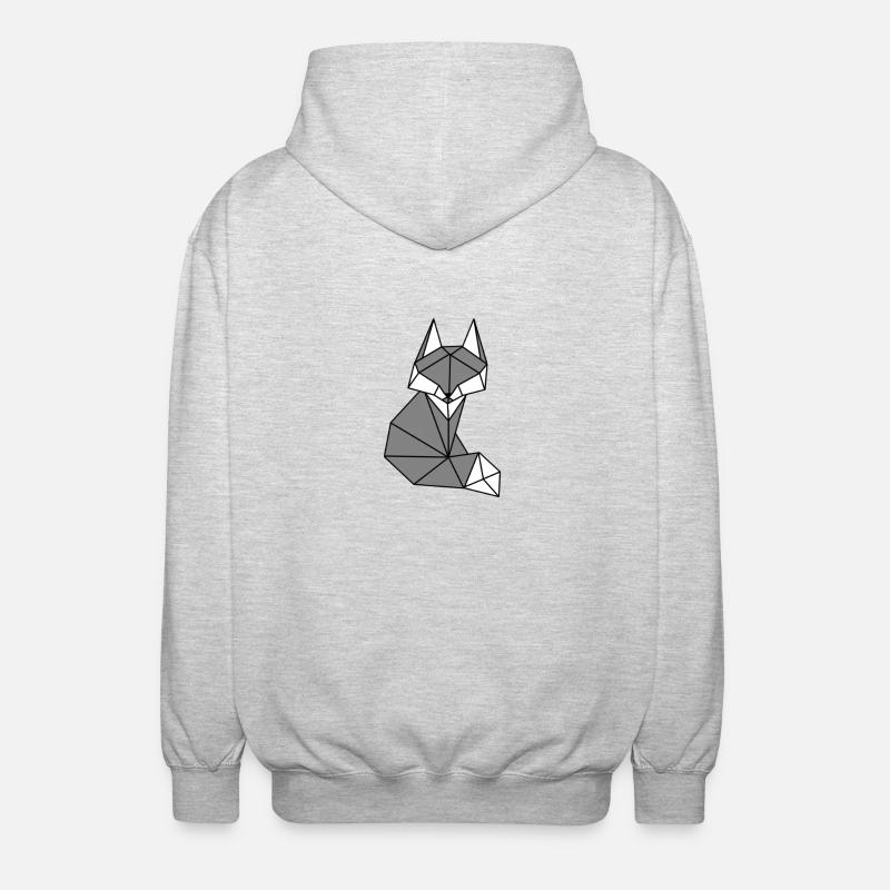 Fuchs - Unisex Kapuzenjacke - Hellgrau meliert
