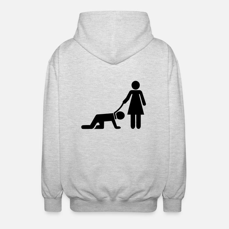 Wedding - Unisex Hooded Jacket - light heather grey