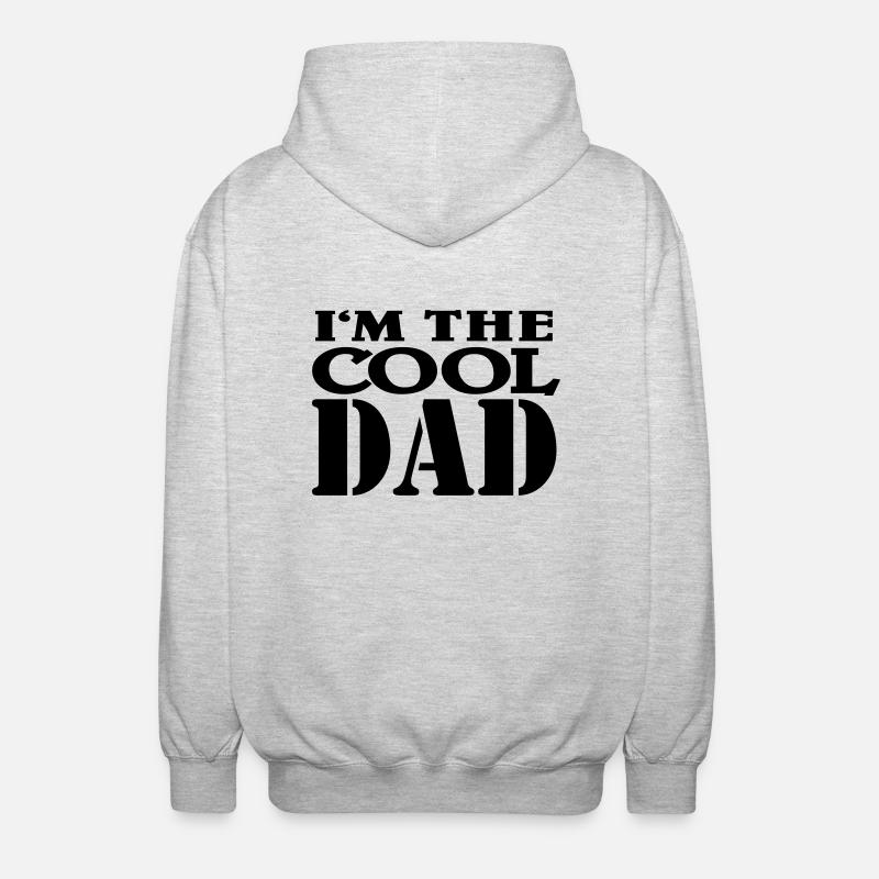 I'm the cool Dad - Veste à capuche unisexe - gris clair chiné