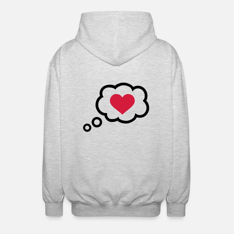 Speech bubble - Unisex Hooded Jacket - light heather grey